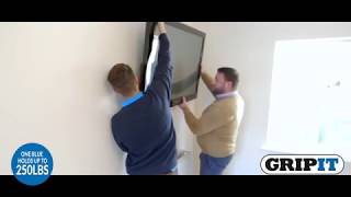 How to install A TV To Drywall With Gripit Anchors