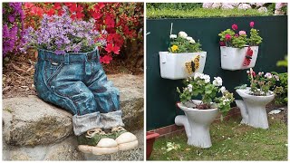 Beautiful garden decor from old furniture and things! 80 ideas for inspiration!