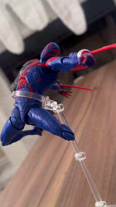 Posing with SH Figuarts Spider-Man 2099 #spiderman #actionfigure #spiderman2099 #spiderverse