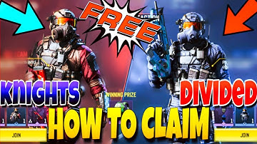cod mobile knights divided event | how to get free skins in call of duty mobile