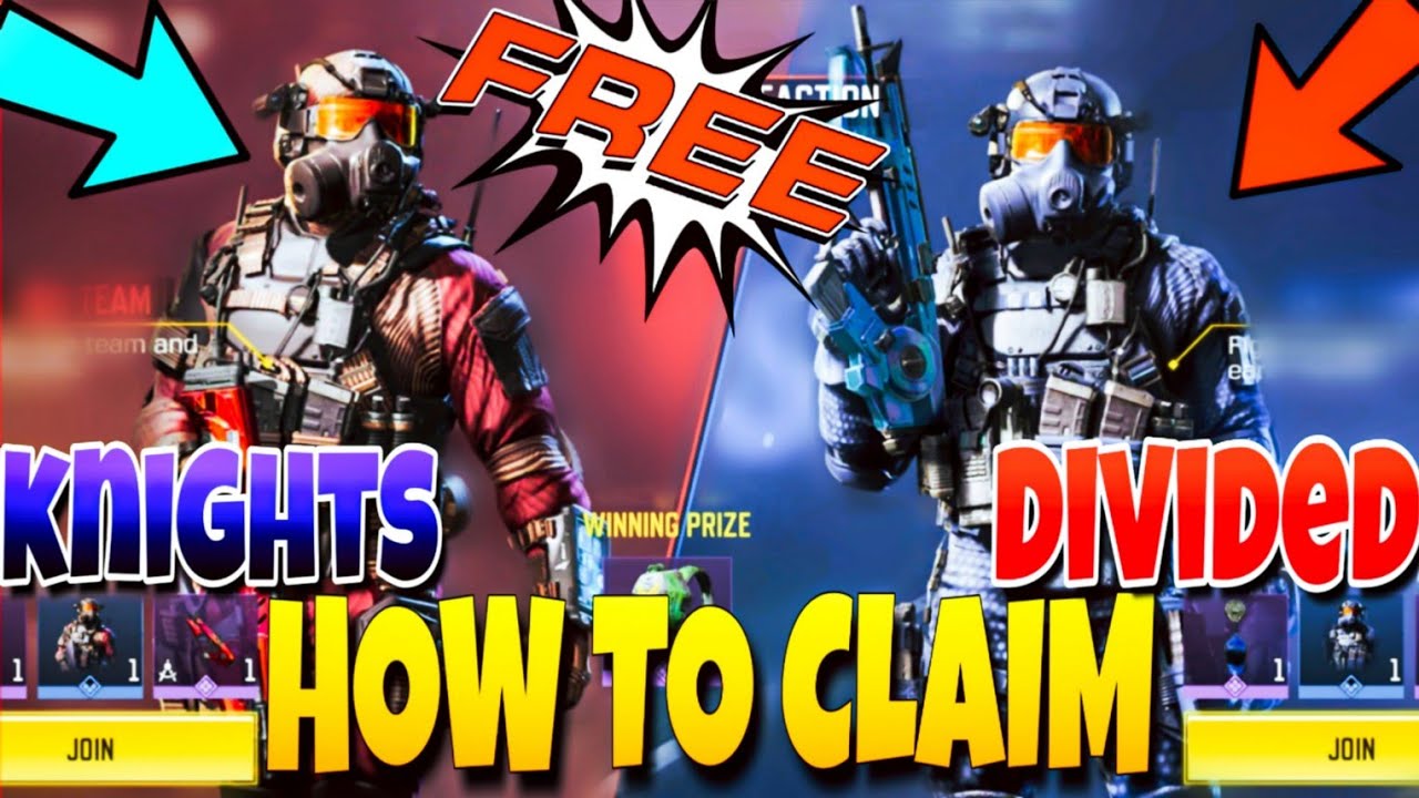 cod mobile knights divided event | how to get free skins in call of duty mobile