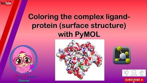 Coloring the complex ligand protein surface structurewith PyMOL