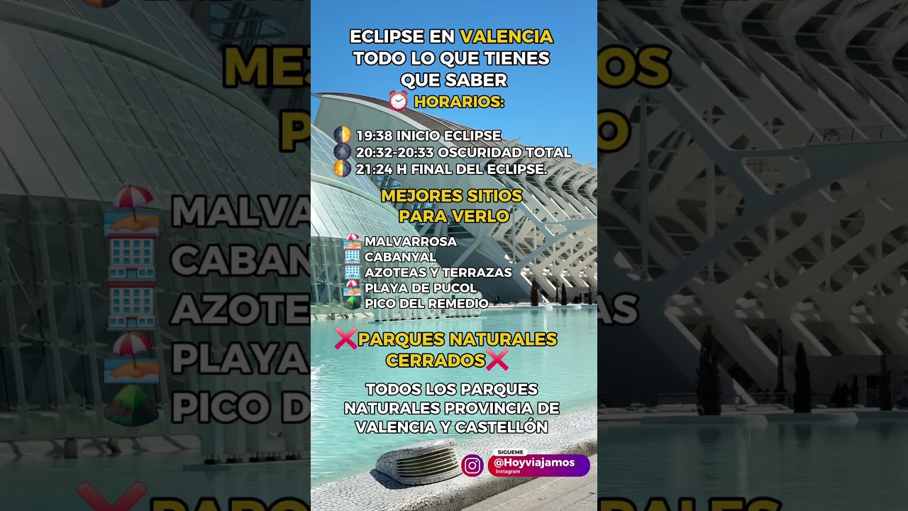 #Eclipse Valencia 2026 #hoyviajamos 12/08/2024