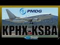 MSFS 2020 | Cold and Dark from Phoenix to Santa Barbara | Full Flight | PMDG Business Jet 737-700
