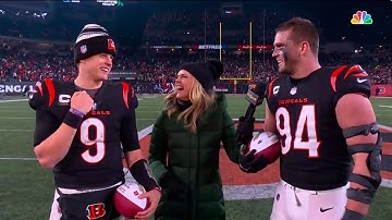 Bengals Joe Burrow and Sam Hubbard React After Win vs Ravens in NFL Playoffs (2023)