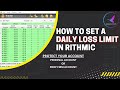 How to set daily loss limit with rithmic