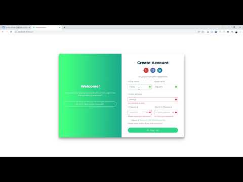 Sliding Sign In & Sign Up by Reactjs & Ant design