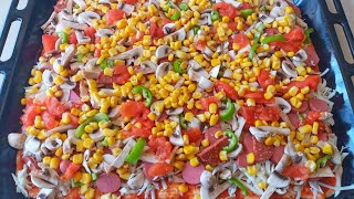 ABARTMIYORUM✅BÖYLE LEZZETLİ PİZZA YEMEDİNİZ👌TÜM ZAMANLARIN EN İYİ PİZZA TARİFİ❗YOK BÖYLE LEZZETLİSİ😃