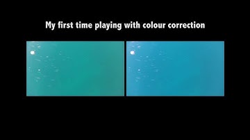 Colour correction under water