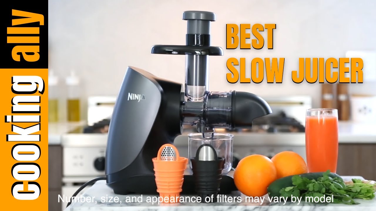 Ninja Cold Press Juicer Pro - Powerful Slow Juicer with Total Pulp Control - Cloud Silver