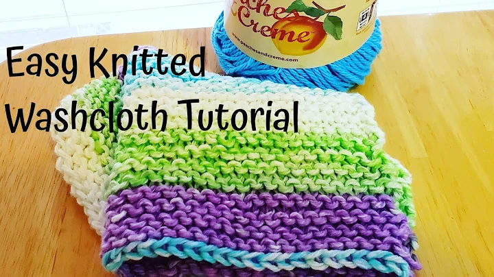 How to Knit a Dishcloth: Pattern I - Beginner Tuto...