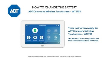 How to change the battery in your ADT Command Touchscreen WTS700