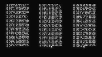 1H Long Relaxing Coding Screensaver Encrypted Programming Code Video VJ Loop no sound, no music