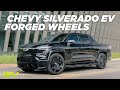 Custom 24" CS10 Fully Forged Monoblock Wheels for Chevy Silverado RST EV Truck by TSportline x 1EV