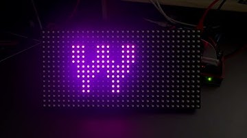 [LK임베디드] 아두이노 32X16 도트매트릭스 RGB LED 모듈 문자 시프트 구동 테스트