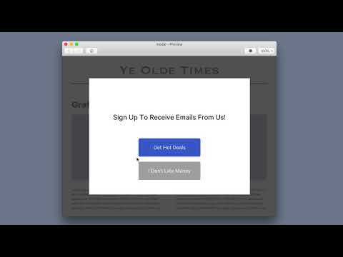 Fixing an annoying pop-up's annoying animation