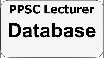 PPSC Computer Science Lecturer Preparation Database Management System DBMS