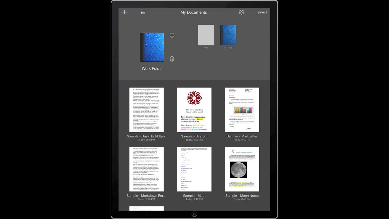 Textilus - How To Move Documents Into Folders?