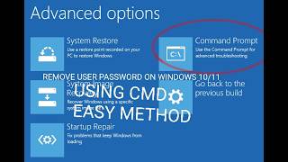 HOW TO RESET USERPASSWORD USING CMD
