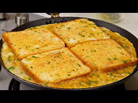          Bread Cheese Omelette Recipe   Breakfast   Kabitaskitchen