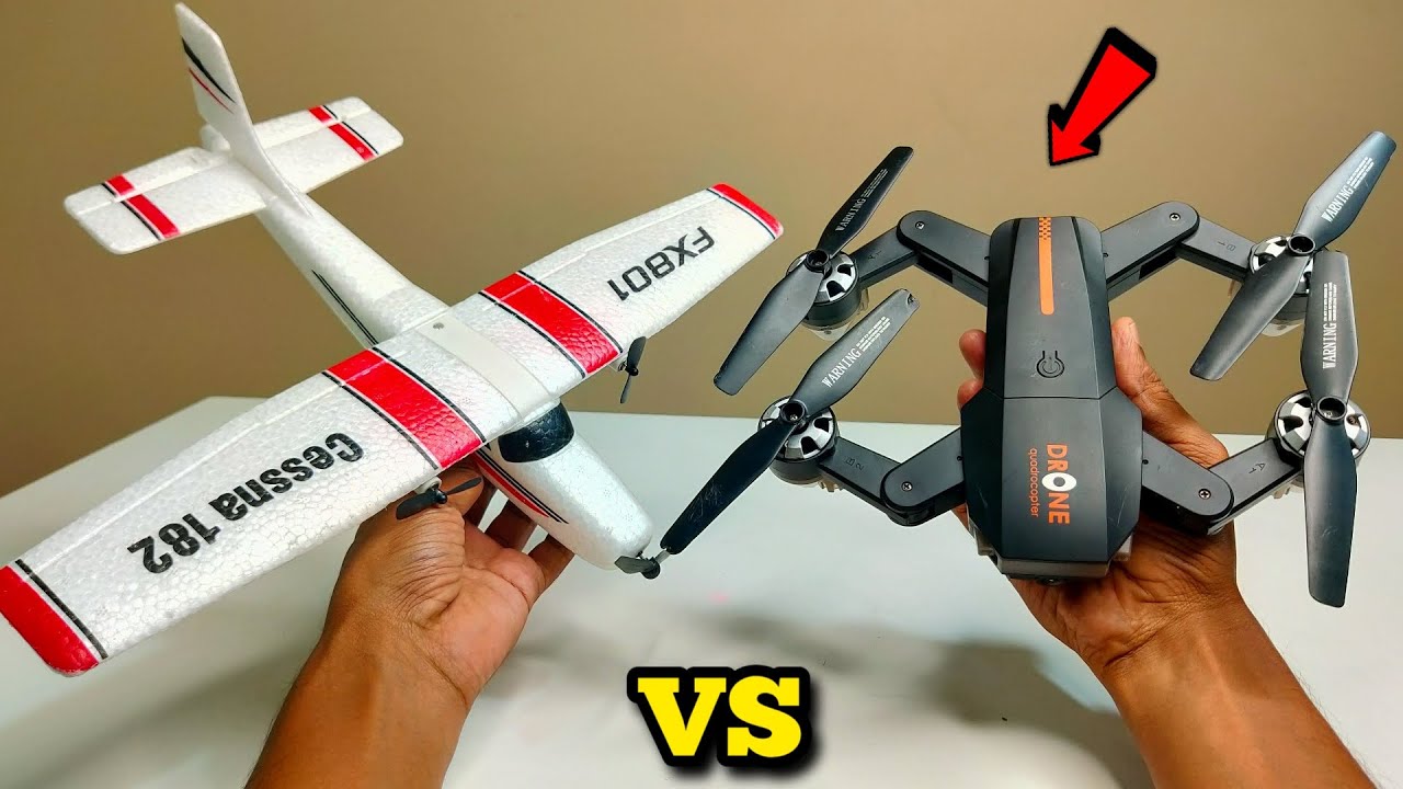 RC Vs RC Foldable Drone Unboxing- Chatpat toy tv - YouTube