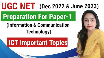 UGC NET 2023 : Paper 1 Preparation | Information & Communication Technology | ICT BY Divya Mam |Live