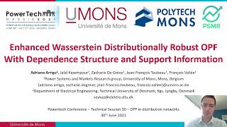 Enhanced Wasserstein Distributionally Robust OPF With Dependence Structure and Support Information