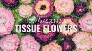 How to Assemble Tissue Flowers