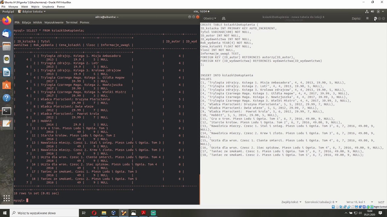 SQL #8 instrukcja CASE - YouTube