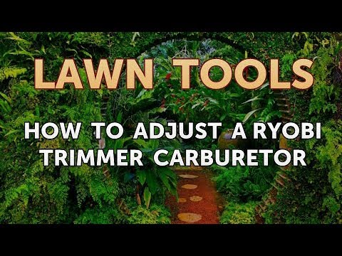 How to Adjust a Ryobi Trimmer Carburetor - YouTube