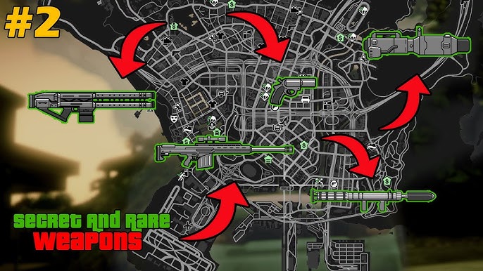 LOCATION OF ALL RARE AND SECRET WEAPONS IN GTA 5 