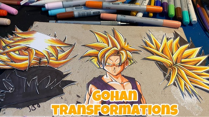 Goku Super Sayajin 3 - Obra de arte - artista Daniel N'jadaka