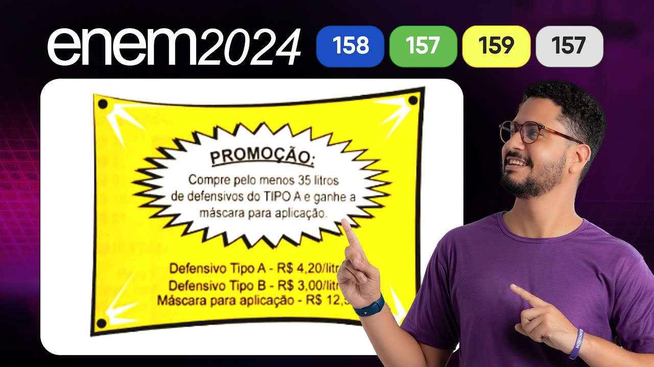 Questão 158 - Caderno Azul | Razão e proporção | MATEMÁTICA ENEM 2024