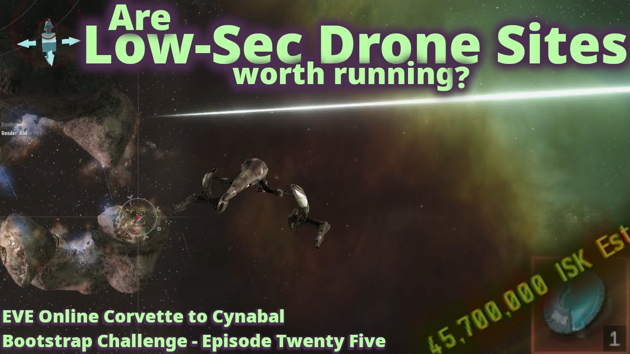 Rogue Drone DED 3/10 and Chemical Yard (Low-Sec) – Corvette to Cynabal Bootstrap Challenge – Ep 25