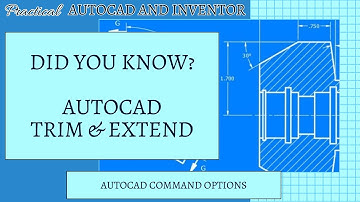 Did You Know? AutoCAD Trim and Extend Command Options