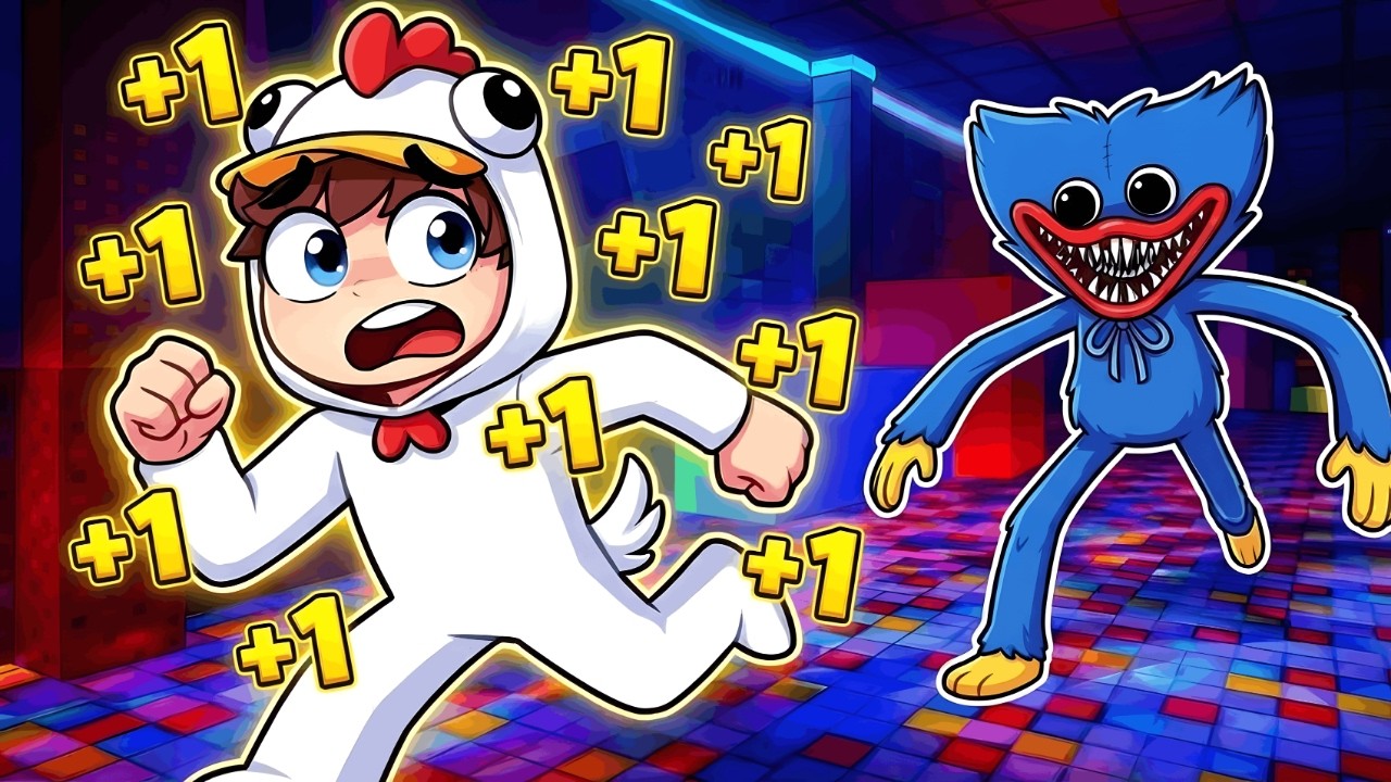 Chaque seconde +1 VITESSE pour FUIRE les MONSTRES de POPPY PLAYTIME Chapitre 5 !