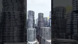 A Sea of Durable Manhole Covers #infrastructure #construction #factory #manufacturing  #municipal
