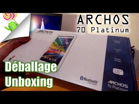 Tablette Archos 70 platinum - Déballage