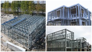 Cold formed steel frame building system for commercial residential and industrial projects