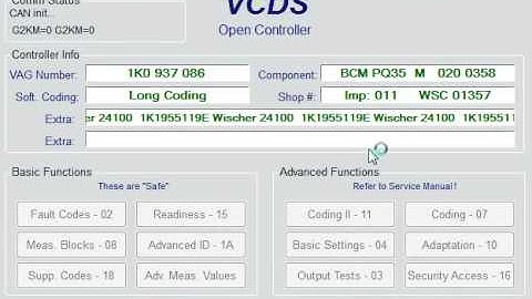VCDS Central Electronics error