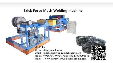 Brick force mesh welding machine