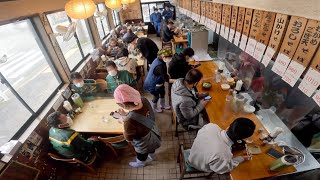 Tempura! Fried Chicken! Get in Line to Try the Huge Udon at the Satisfying Udon Restaurant!