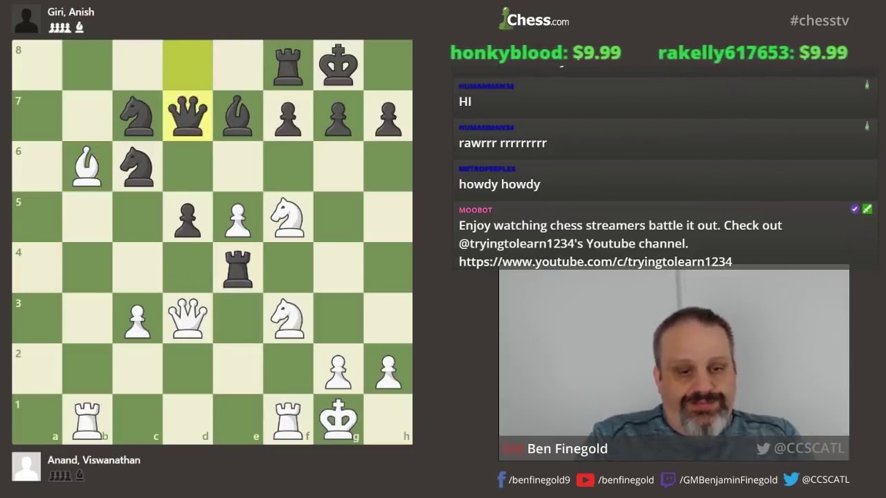 August 25, 2019 Stream Analysis: Anand vs Giri - YouTube