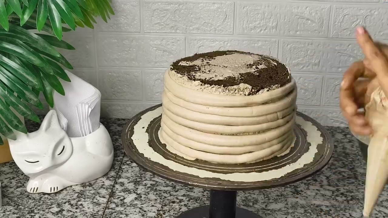 1 kg Chocolate cake , simple and beautiful decoration, chocolate garnish, 