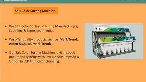 Salt Color Sorting Machine Manufacturers