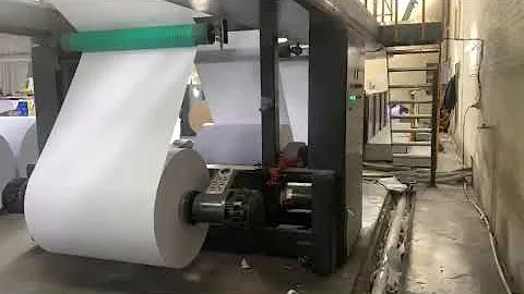 What a great of one set new CHMA4 with 5 rolls copy paper high speed  machine line installed in Iran