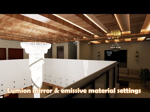 Sketchup Lumion Light and mirror create | Lumion Render materials settings. #interdes #sketchup