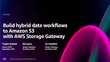 AWS re:Invent 2024 - Build hybrid data workflows to Amazon S3 with AWS Storage Gateway  (STG215)