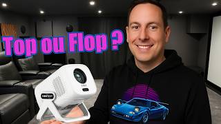 Mini Vidéoprojecteur, Wifi Bluetooth 5G, 9000 Lumens, Hd 720P, Portable, Avec Correction