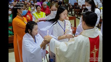 Thánh lễ rửa tội cho 10 anh chị em tân tòng. PHÚC ĐỊA 15/08/2021